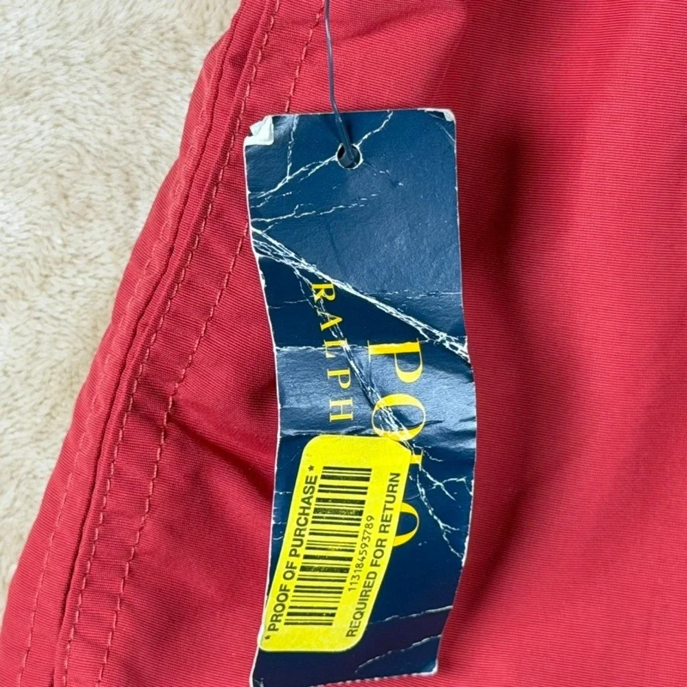Polo Ralph Lauren NWT Mens 3XB Swim Trunks Red Chili Pepper Mesh Lined Pony Logo